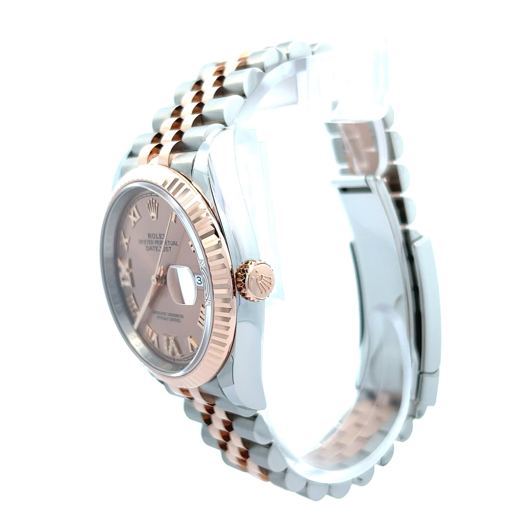 126231 Two Tone 18K Rose gold and Stainless Steel 36mm Rolex, Date Just Rolex, 36mm TT rose Rolex, Rolex Lover, Date just 36/ Rose Gold diamond dial/