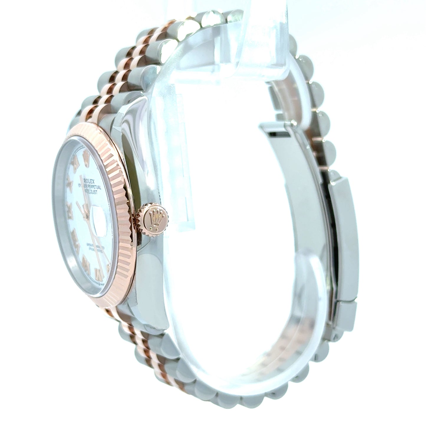 Rolex Datejust 36 126231 Jubilee Steel & 18K Rose Gold with White Roman Numeral Dial