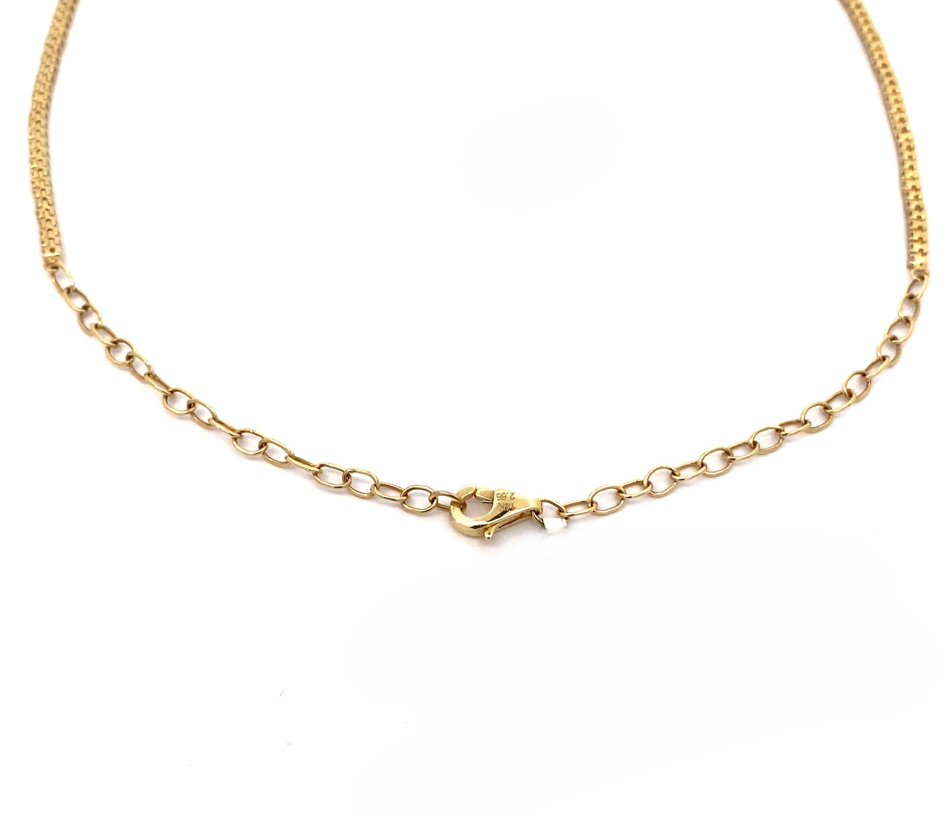 14K yellow gold diamond tennis necklace, lariat tennis necklace, trendy natural diamond and emerald tennis necklace, fashion jewelry, bridal jewelry, dainty diamond necklace, solid yellow gold diamond necklace. Green emerald diamond necklace.