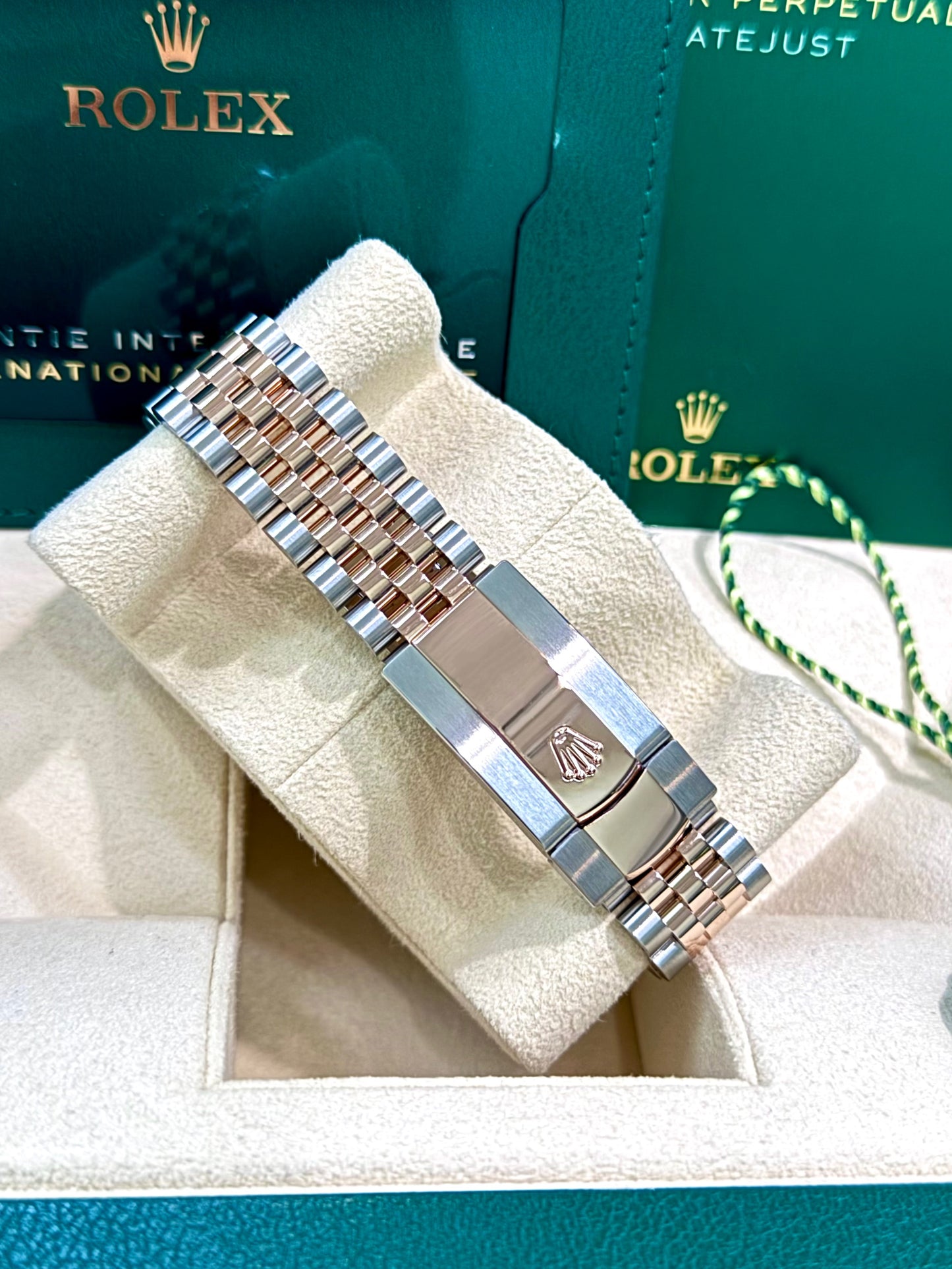 Rolex Datejust 36 126231 Jubilee Steel & 18K Rose Gold with White Roman Numeral Dial
