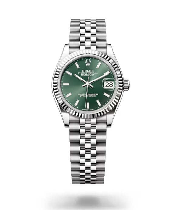 Rolex Datejust 31mm 278274 Ladies Mint Green Dial with Stainless Steel Jubilee Band