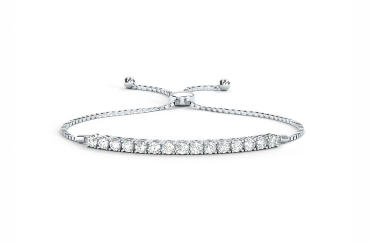 1.50Cts Diamond Bolo Tennis Bracelet