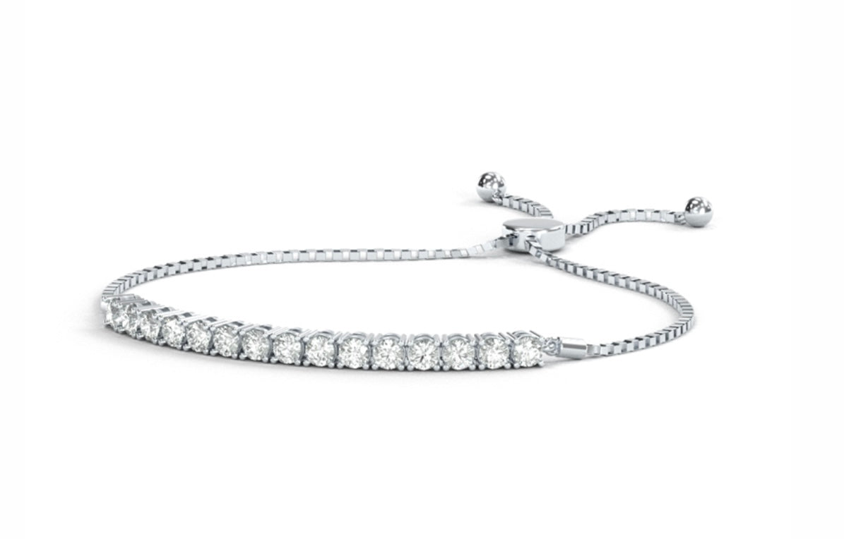 1.50Cts Diamond Bolo Tennis Bracelet