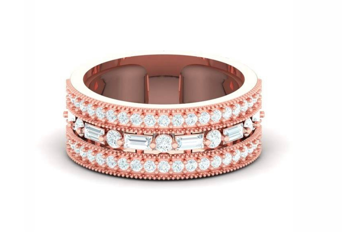 14K Rose Gold Diamond Ring