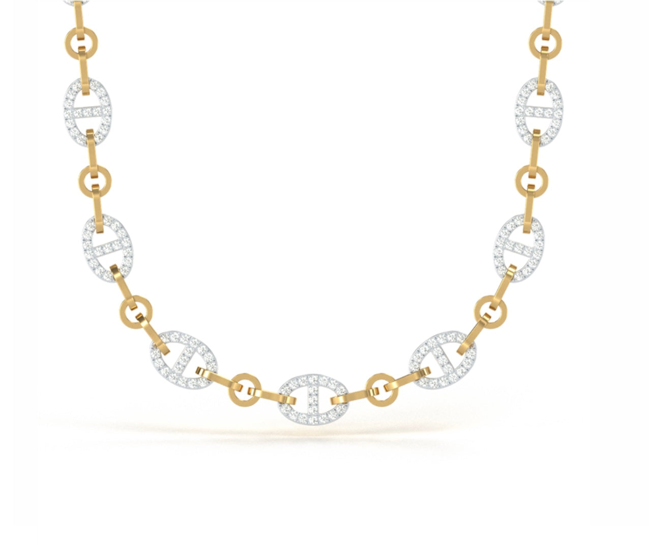 Signature Diamond Link Necklace