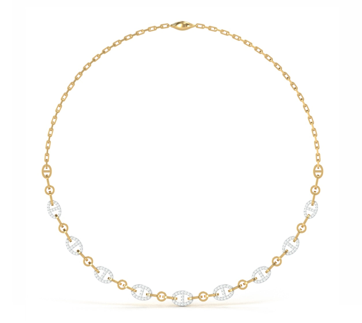 Signature Diamond Link Necklace