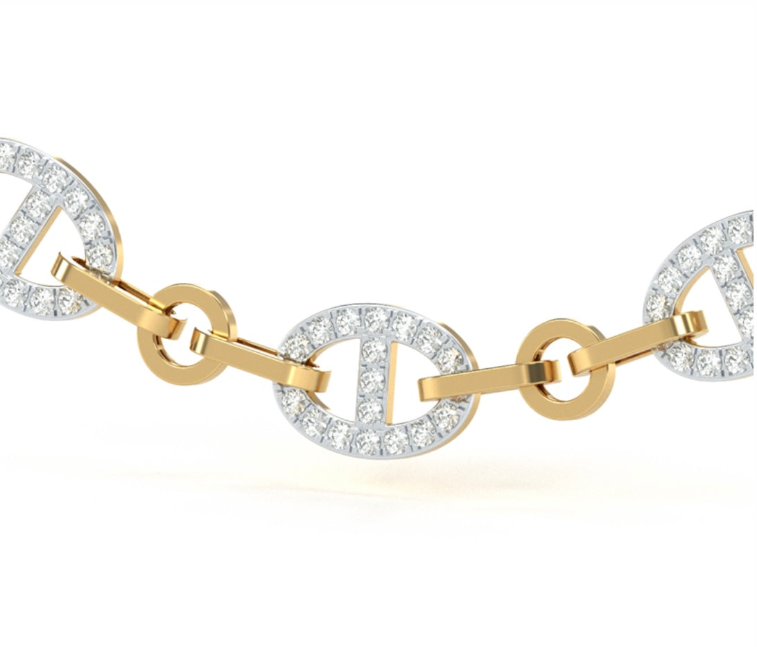 Signature Diamond Link Necklace