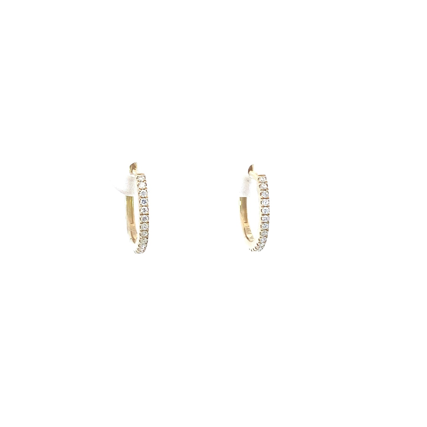 14K Yellow Gold Diamond Earring