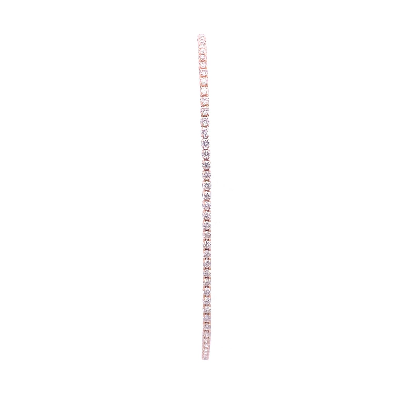 14K Rose Gold Diamond Tennis Bracelet