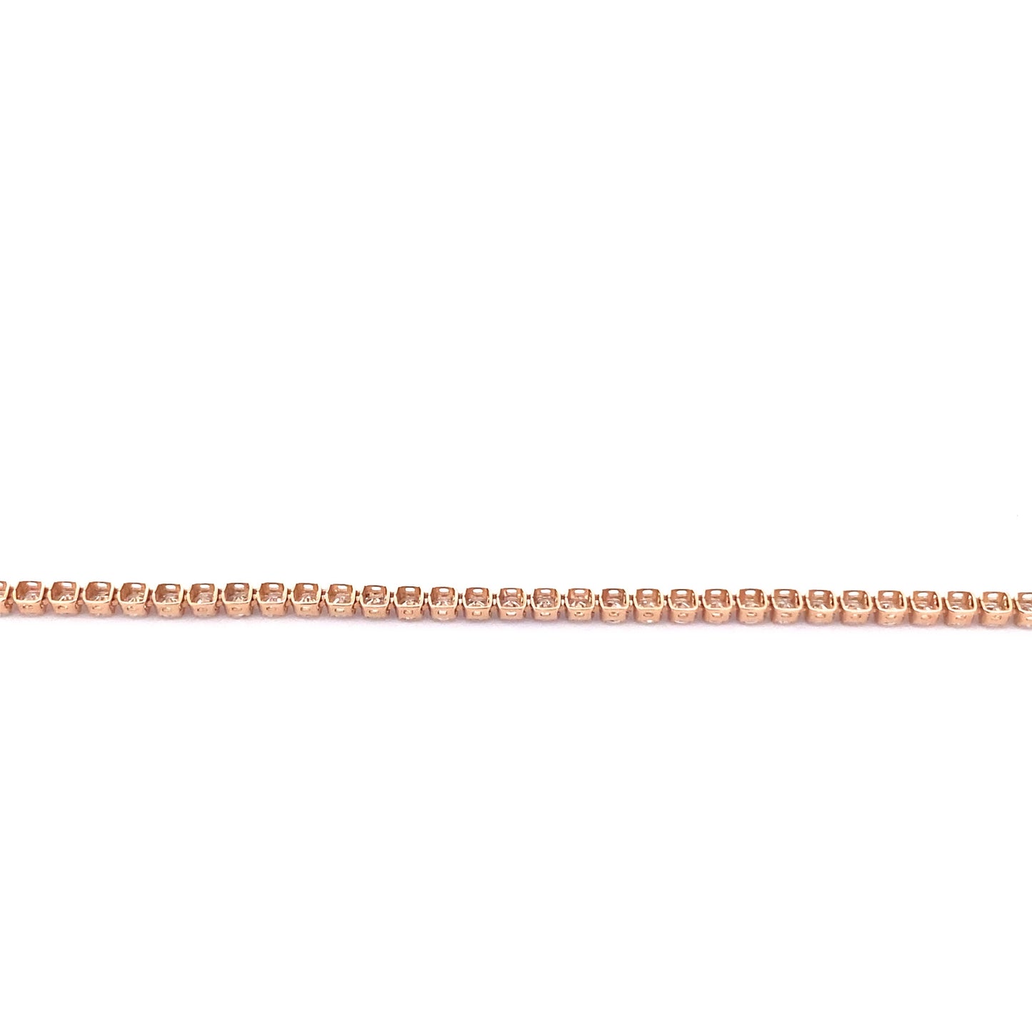14K Rose Gold Diamond Tennis Bracelet