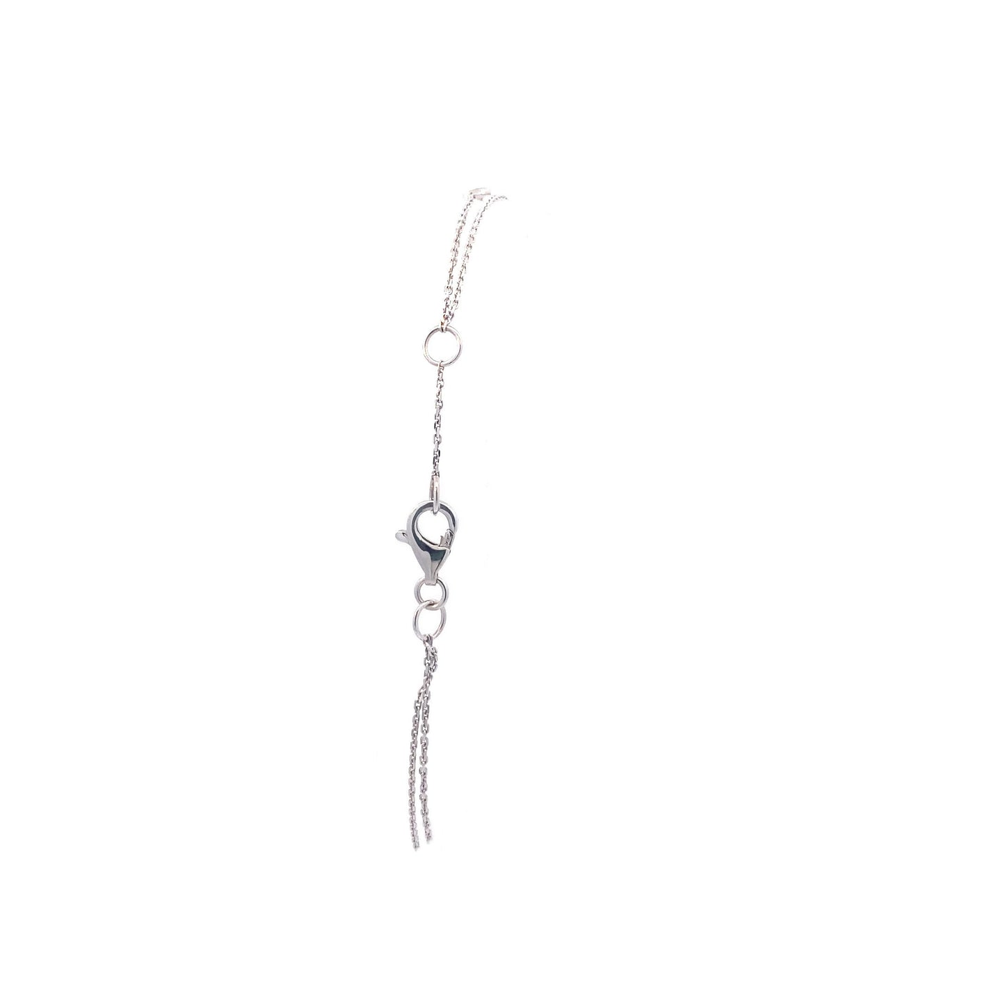 14K White Diamond by The Yard Bracelet