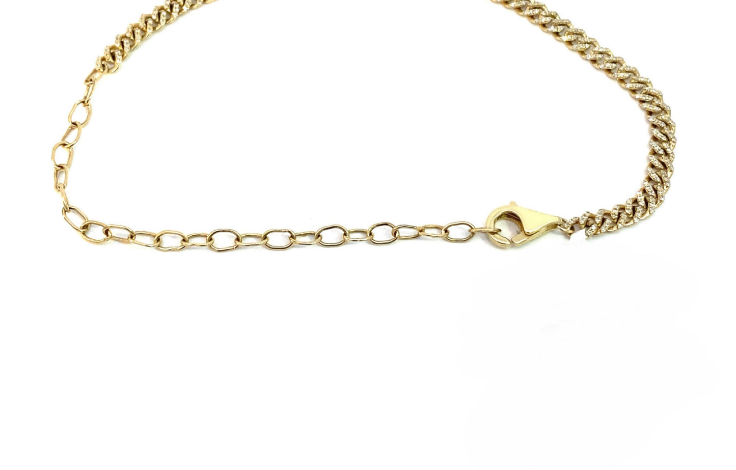 14K Yellow Gold Diamond Cuban Necklace with Emerald. 14K Solid Yellow Gold Cuban Link necklace with natural Diamond and green Emerald. Choker Necklace. Trendy Diamond necklace, Iced out Diamond Necklace.