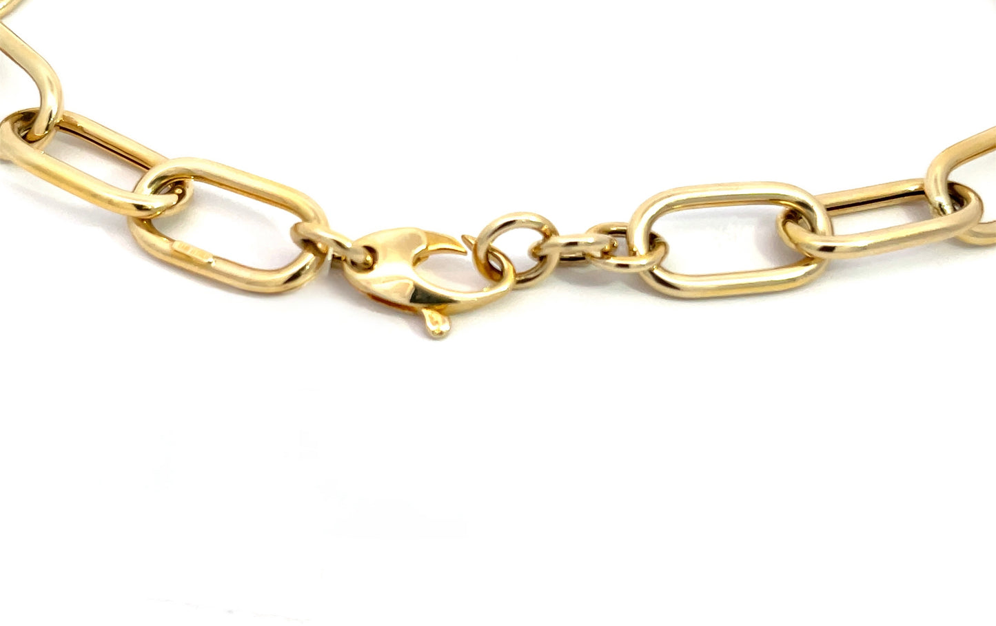 Trendy Diamond Paperclip Necklace