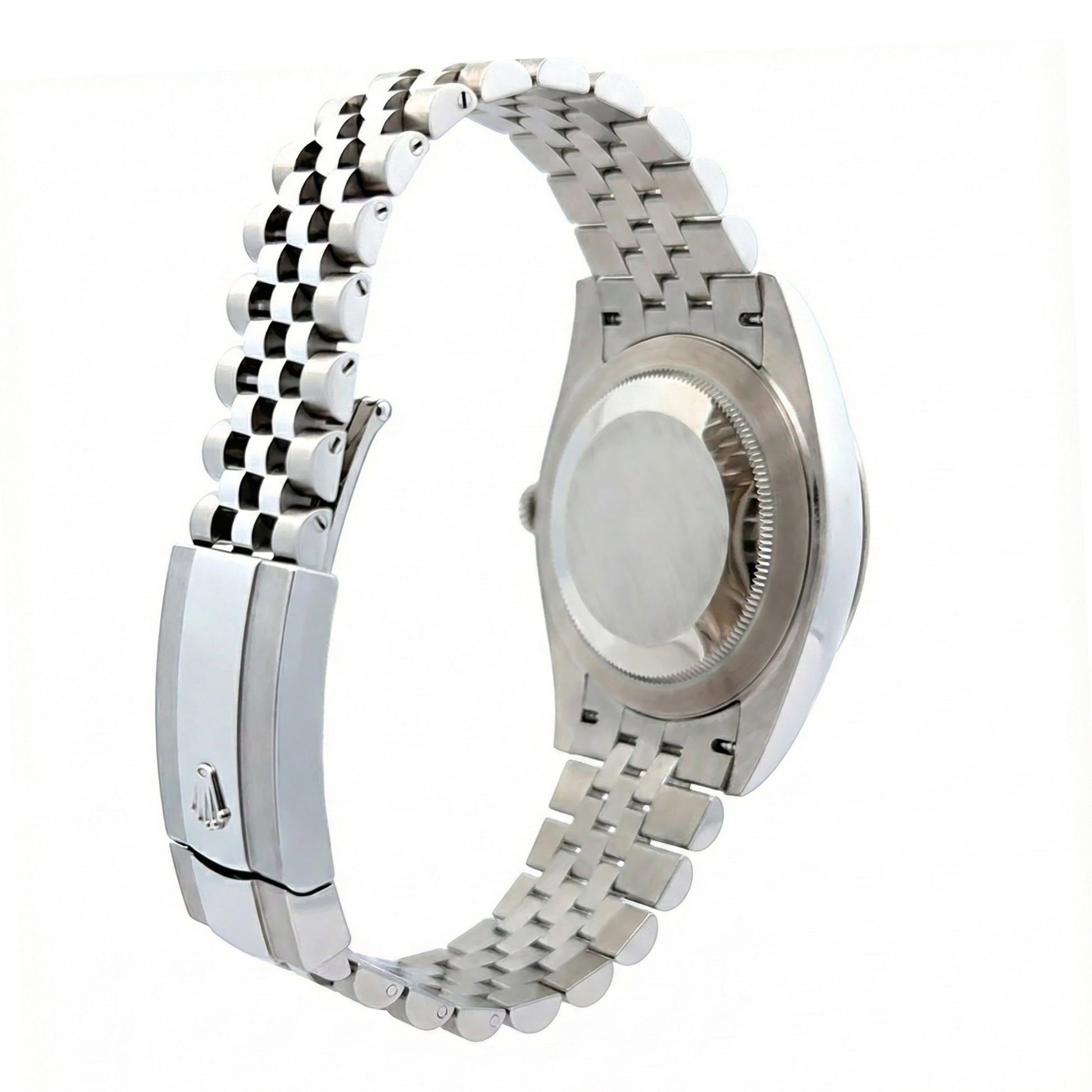 126334 ROLEX datejust 41mm New, Stainless Steel Jubilee band with 18K White gold fluted bezel. Green index dial. Mint green dial. Date just II. 
