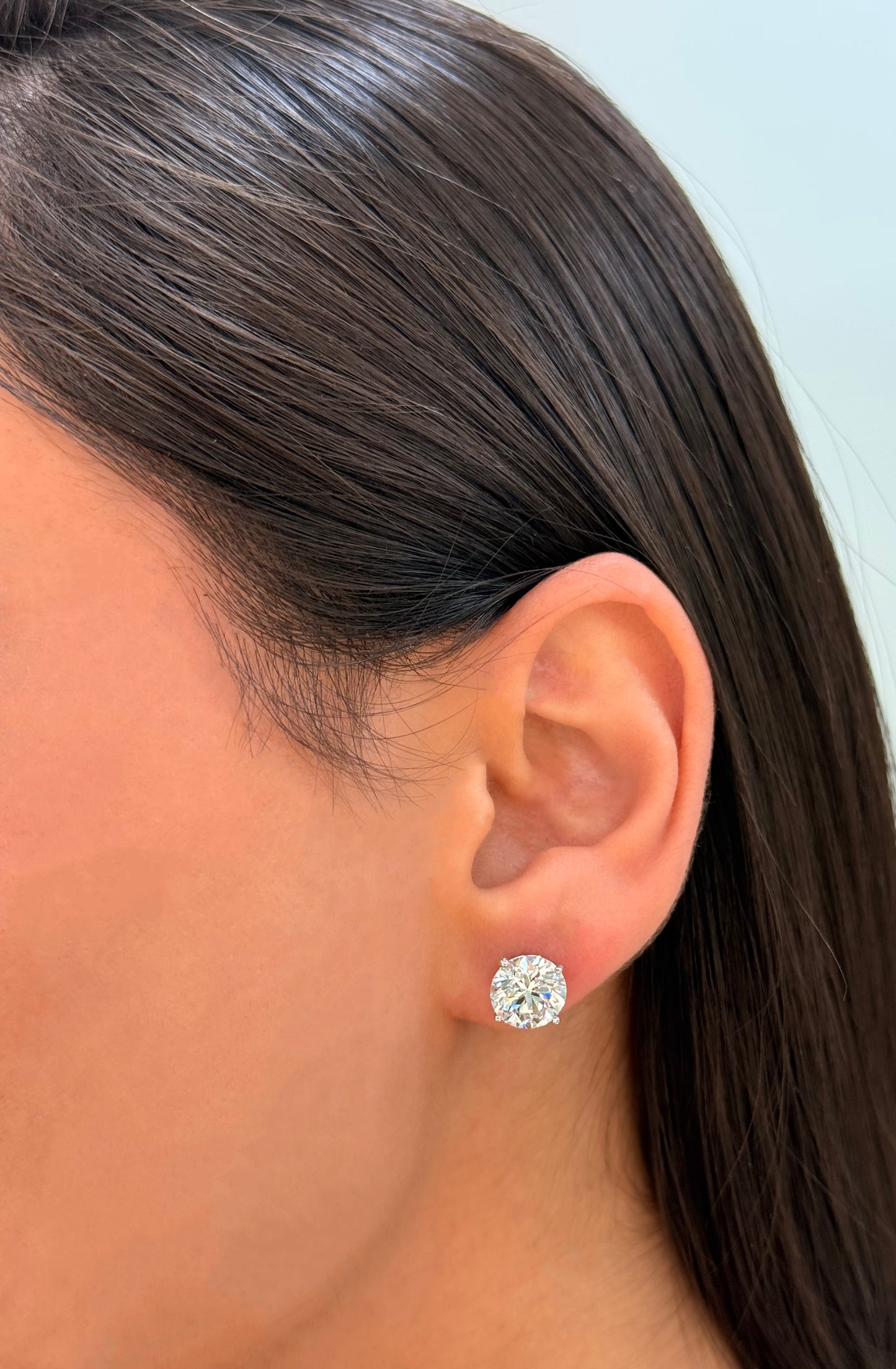 Lab Grown VS Clarity Diamond Stud Earrings
