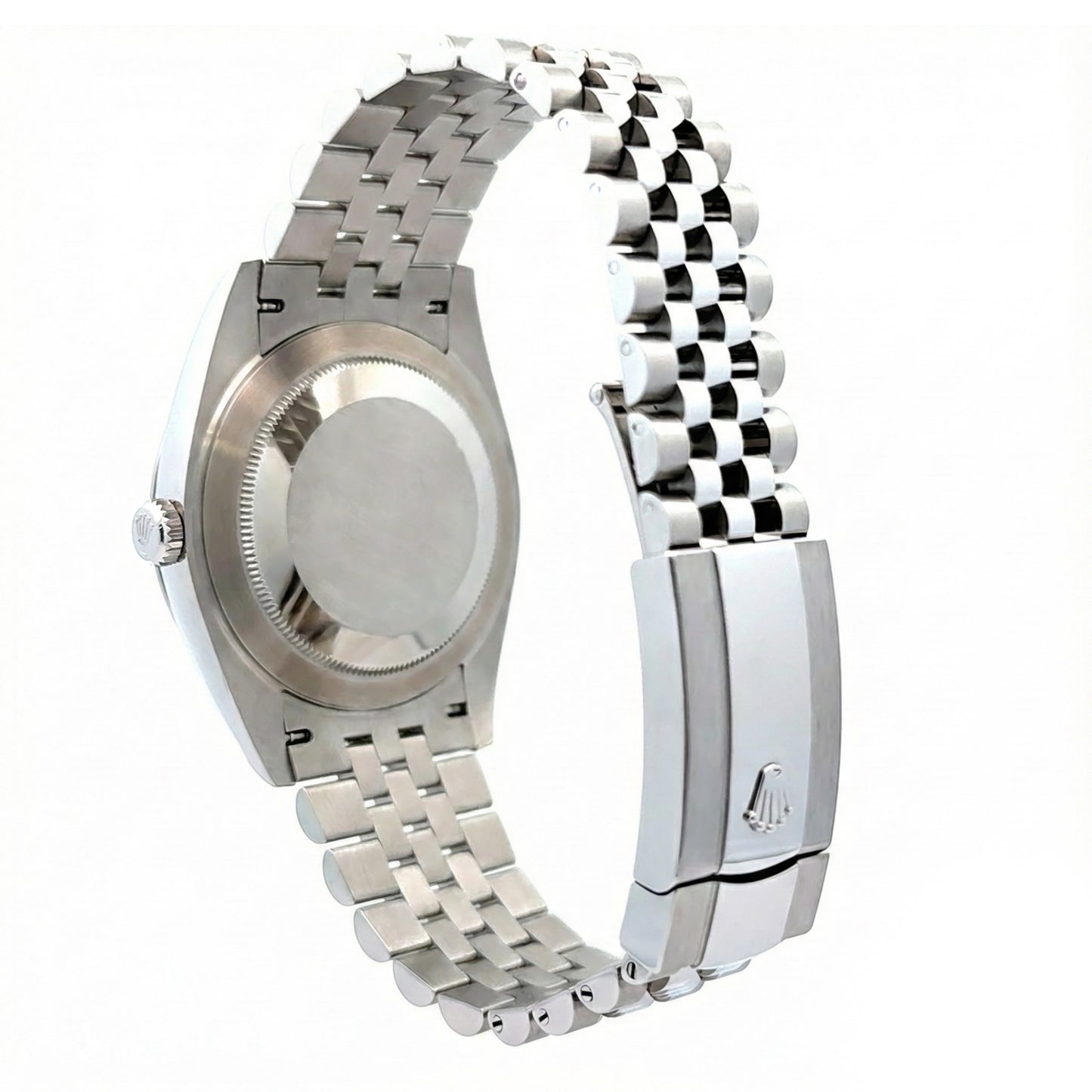 126334 ROLEX datejust 41mm New, Stainless Steel Jubilee band with 18K White gold fluted bezel. Green index dial. Mint green dial. Date just II. 