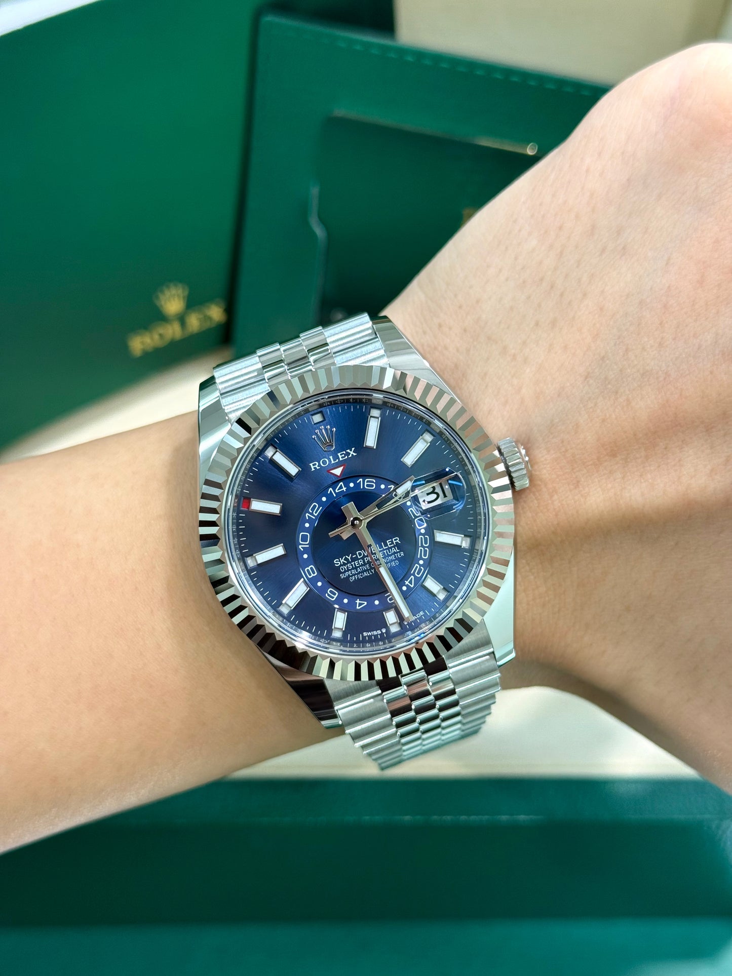 Rolex Sky-Dweller 336934 Blue Dial with Jubilee Band