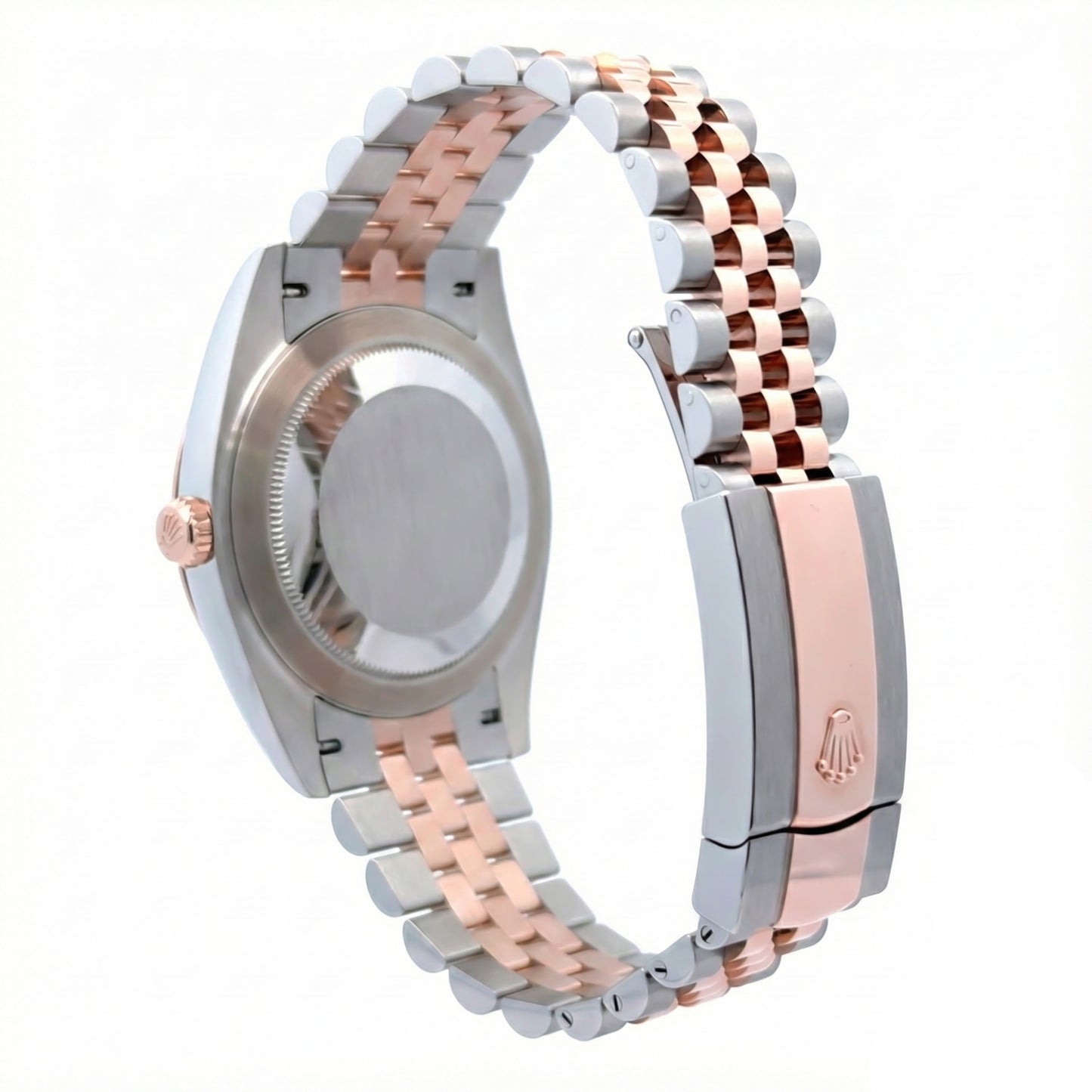 126331 Date Just 2 Rolex 41mm, Stainless steel and 18K rose gold, Wimbledon dial, new 2025. Classy Watch. Jubilee band. Fluted Bezel. 