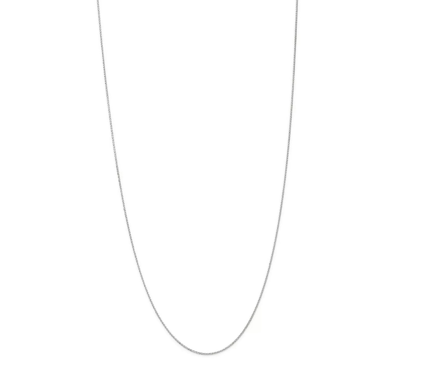 Wheat Link Chain Necklace in 14K Gold or 14k White Gold