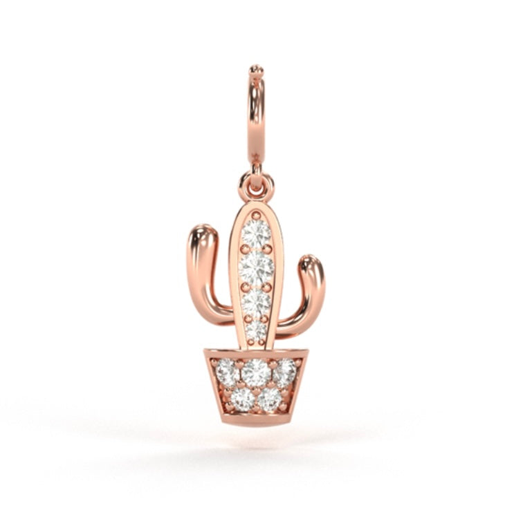 Cactus Diamond Charm