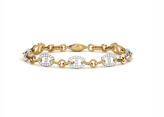 Signature Diamond Link Bracelet