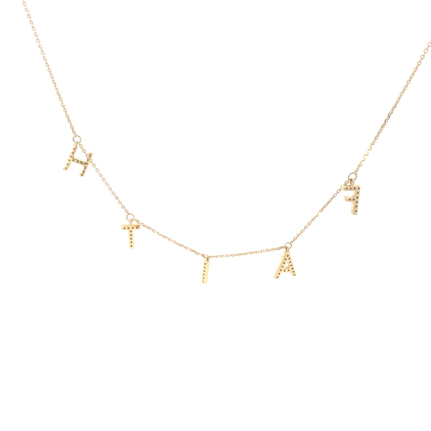 14K “Faith” Diamond Necklace