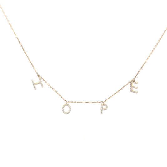 14K “ Hope” Diamond Necklace