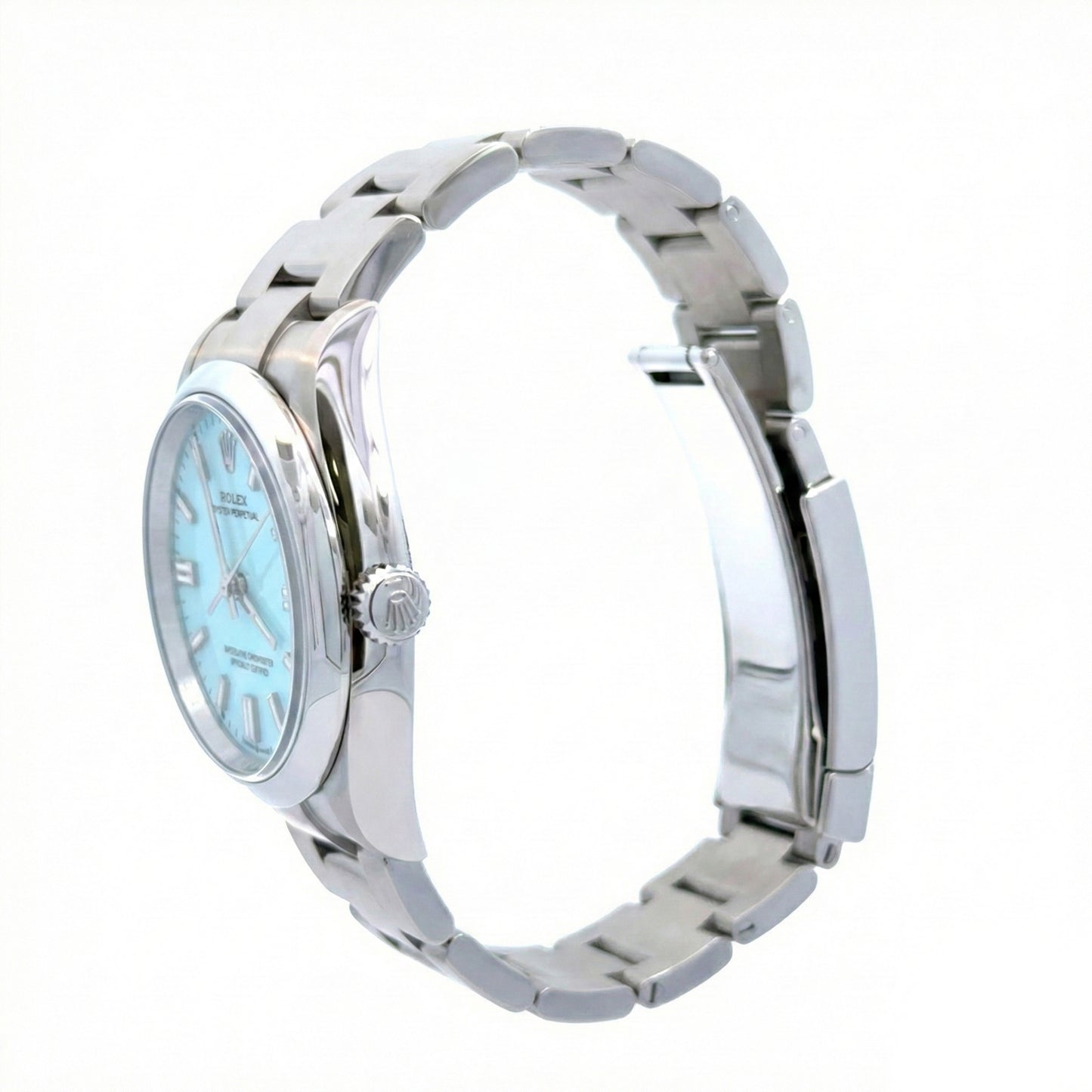 126000 ROLEX OYSTER PERPETUAL 36MM TURQUOISE DIAL OYSTER BRACELET, BLUE TIFFANY ROLEX OP NEW, FULL SET NEW ROLEX, UNISEX ROLEX. 