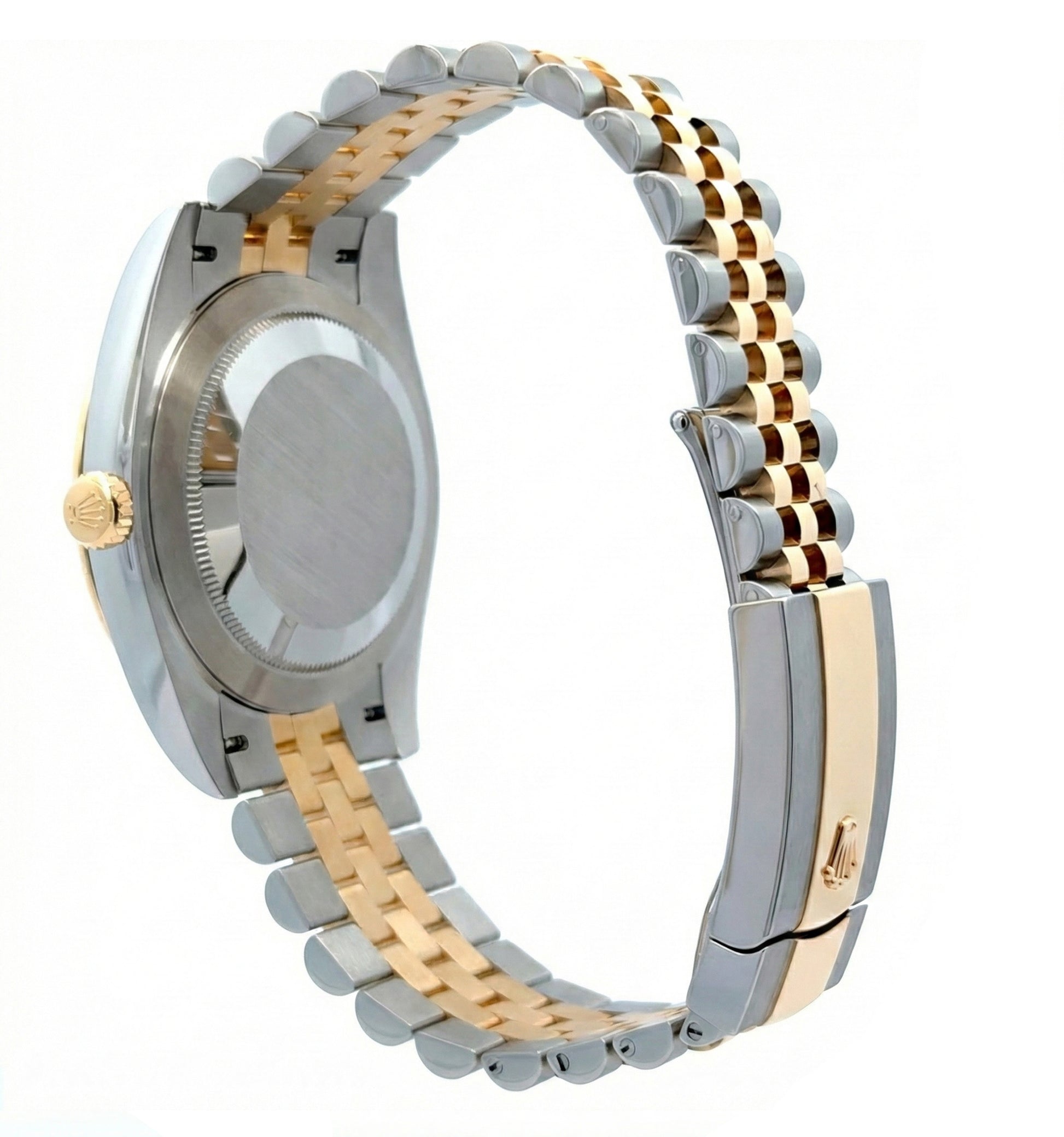 Rolex 41mm Date-Just in Two Tone Yellow Gold Jubilee Band and Black Index Dial New, 126333, classy men watch, Rolex lover. 