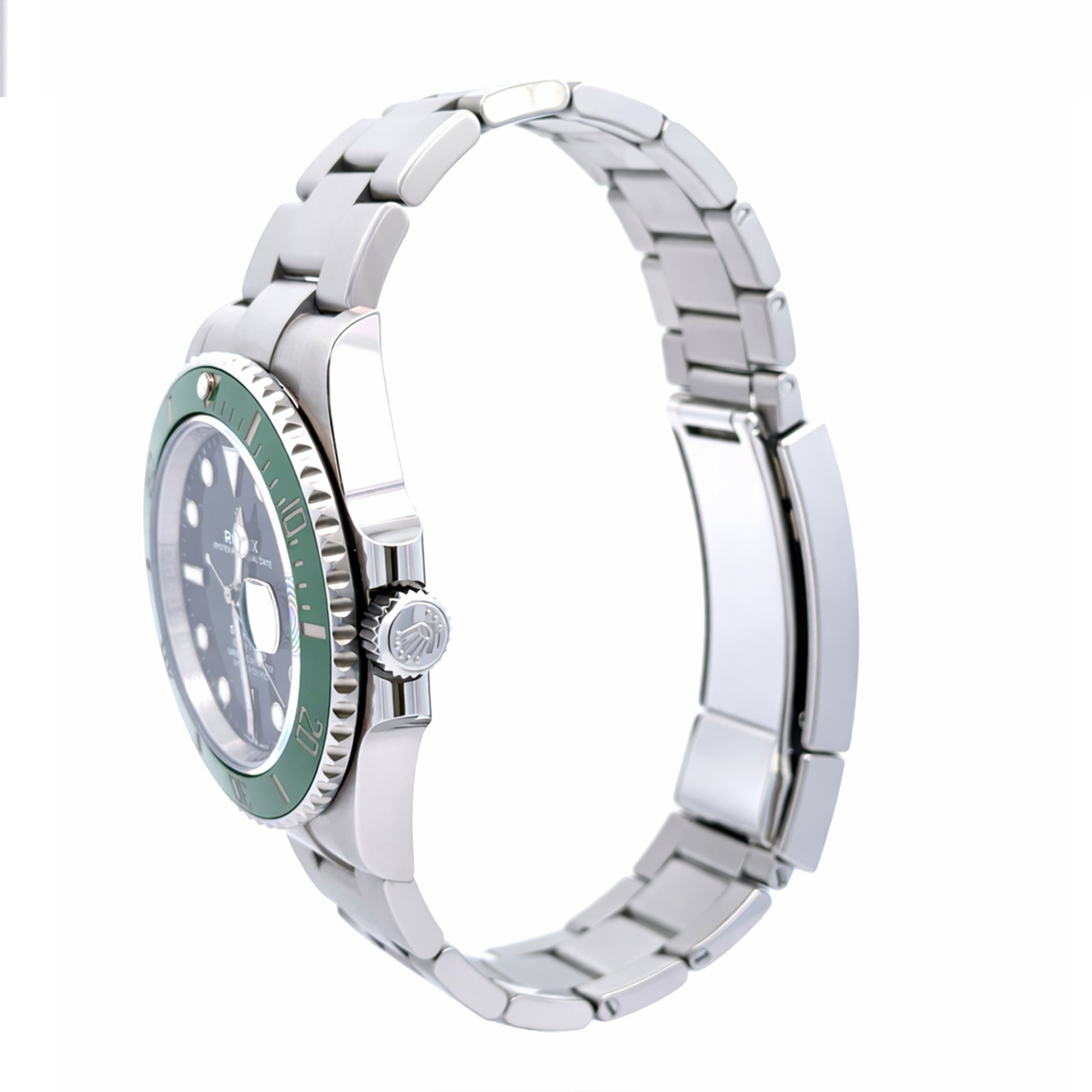 ROLEX SUBMARINER STARBUCKS/KERMIT 41MM BLACK DIAL GREEN BEZEL 126610LV, Rolex submariner, Rolex date, green and black Rolex. 