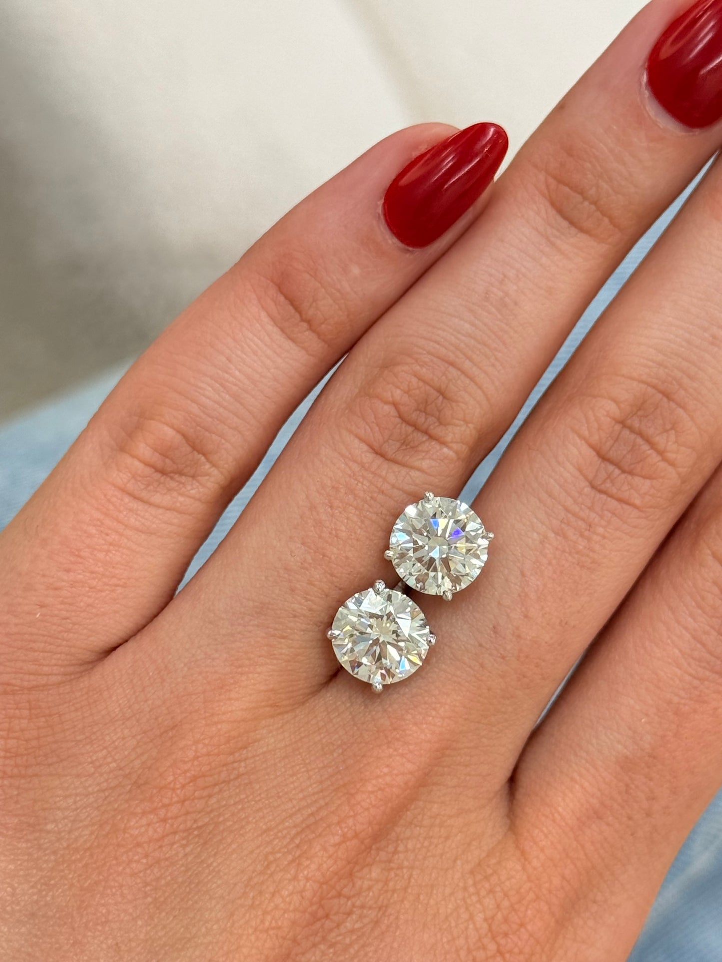 Lab Grown VS Clarity Diamond Stud Earrings